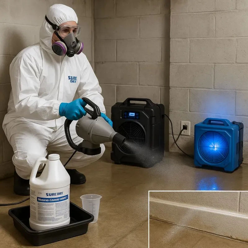 Sanitization and Odor Removal process in Shady Shores, TX