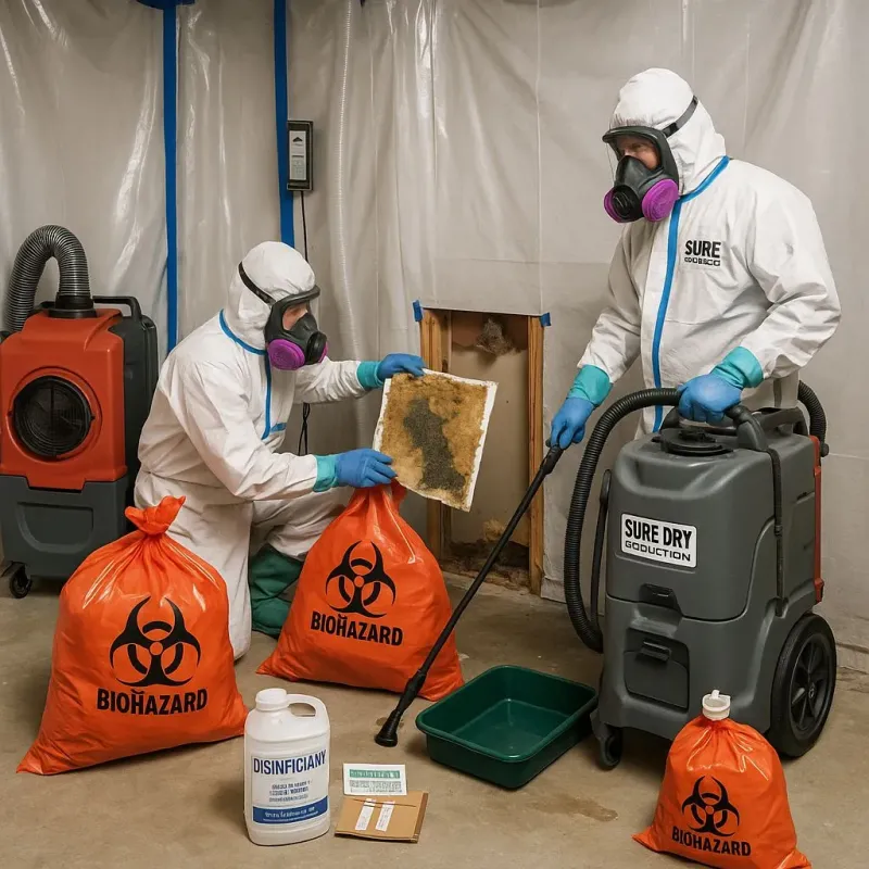 Contaminated Water Handling Protocols process in Shady Shores, TX